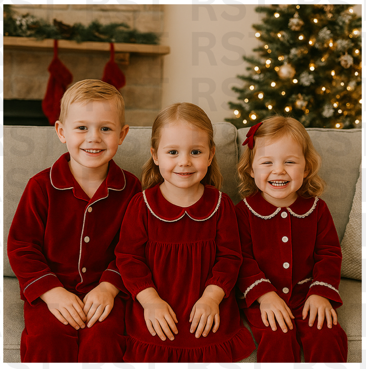 BLACK FRIDAY Red Boy Velvet Pj's