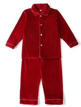 Load image into Gallery viewer, Red Boy Velvet Pj&#39;s
