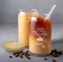 Load image into Gallery viewer, 16oz Bamboo Can Glass Libby cup (Sublimation or None Sublimation)
