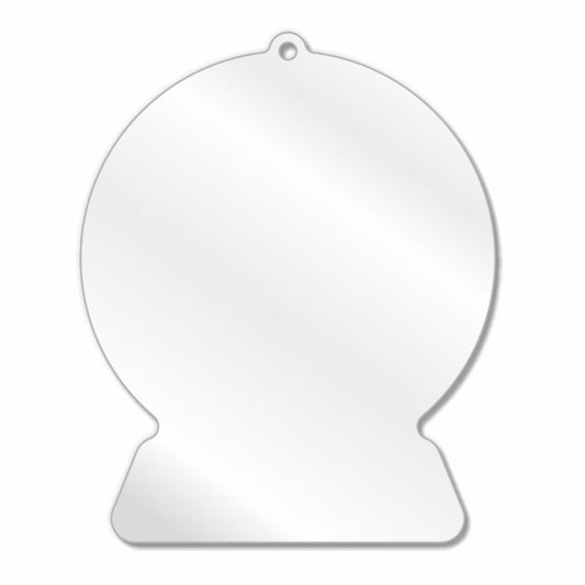 Acrylic Christmas Snowglobe Ornament  (Can be sublimated on)