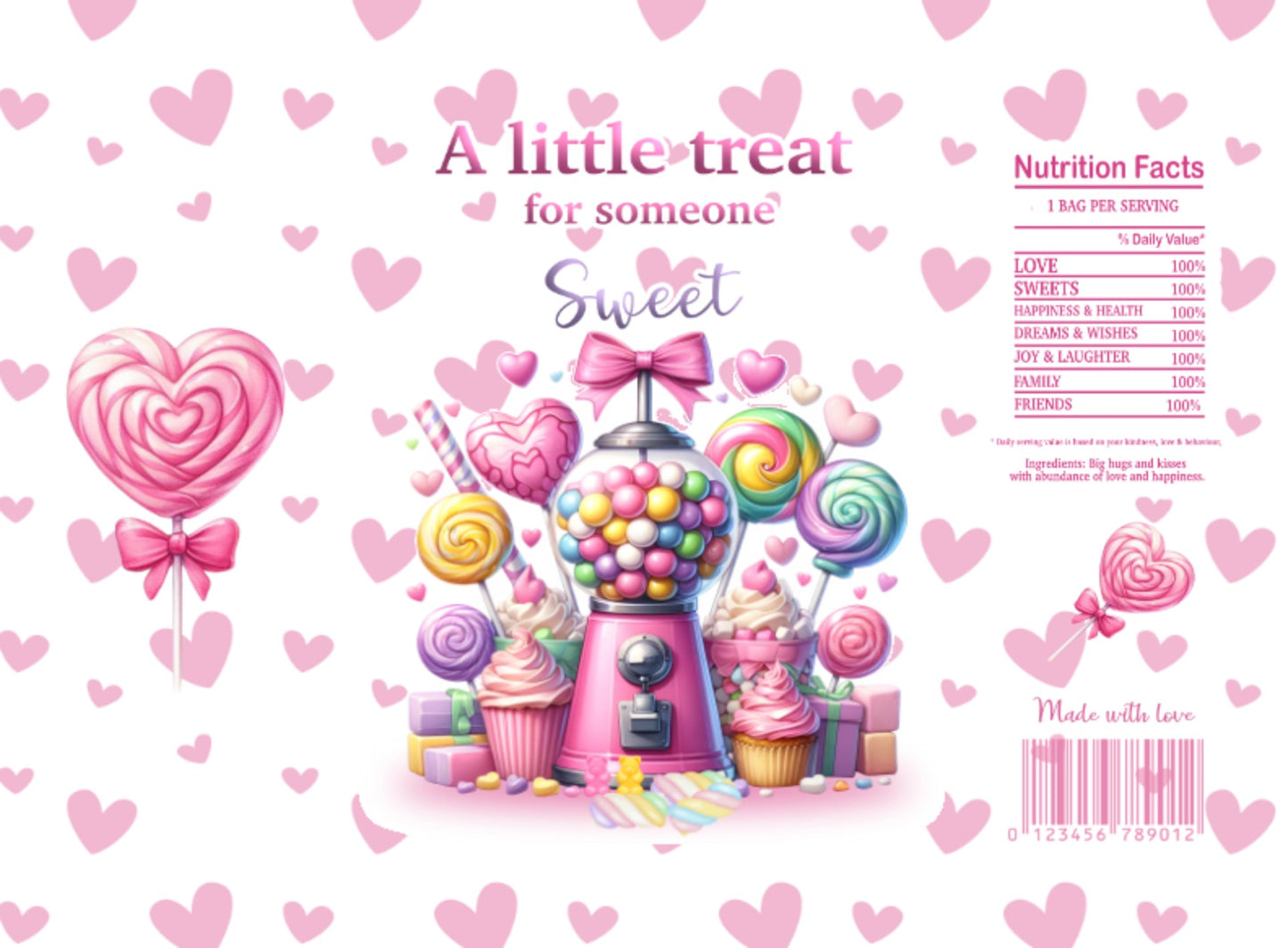 Valentines Day Candy Bag Digital Download (purchase separately)