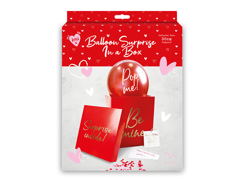 Valentine's Balloon Surprise in a Box