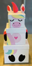Load image into Gallery viewer, Unicorn and Monster Stacking boxes
