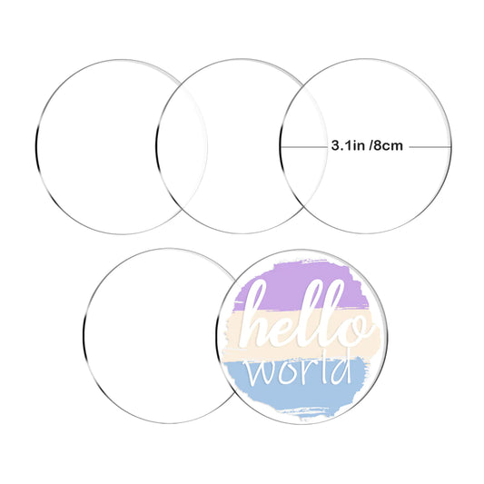 NEW Teckwrap Acrylic Round & Hexagon Discs NEW