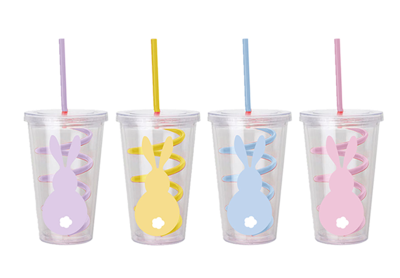 Easter Cup With Spiral Straw