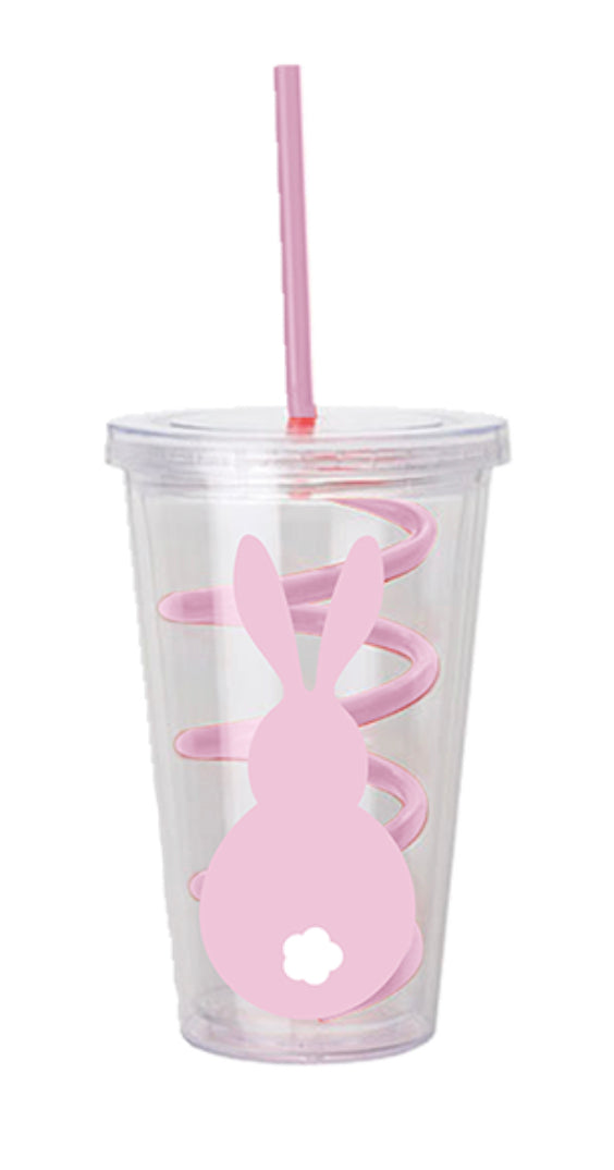 Easter Tumbler Personalised Easter Chick Cup With Swirly Straw