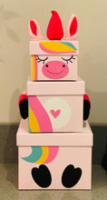 Load image into Gallery viewer, Unicorn and Monster Stacking boxes
