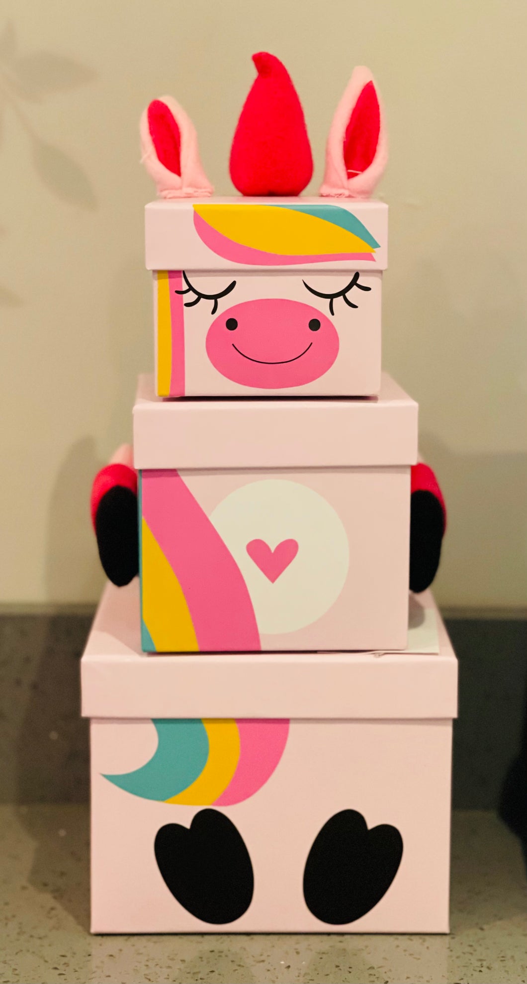 Unicorn and Monster Stacking boxes