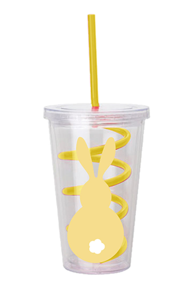 *Easter Cup With Spiral Straw