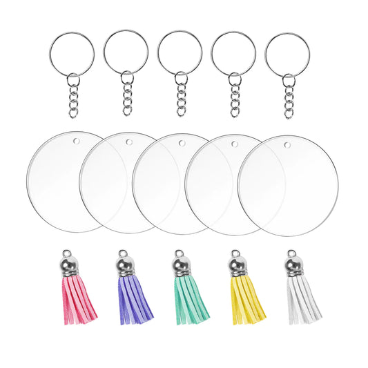 Teckwrap Round keyring Blank