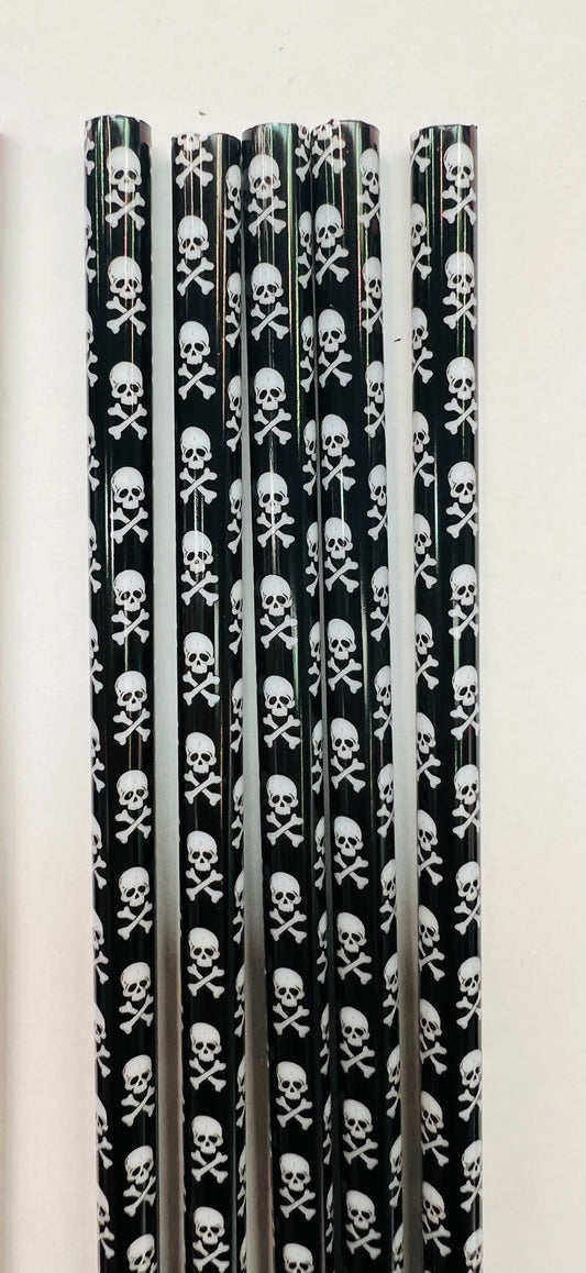 Halloween Pattern Reusable Straws