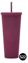Load image into Gallery viewer, Studded Double walled 24oz tumbler In-Stock

