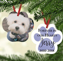 Load image into Gallery viewer, MDF Sublimation Paw Tree decoration
