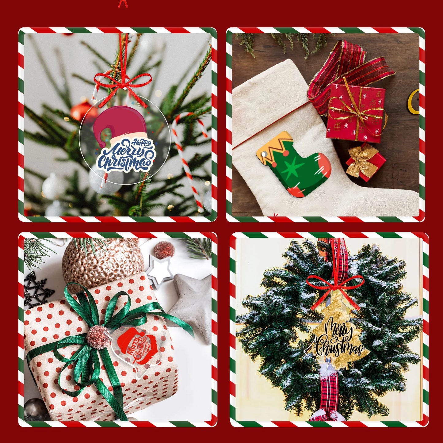 Teckwrap Acrylic Christmas Ornaments Blanks