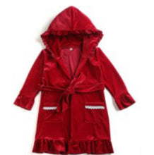 Load image into Gallery viewer, *Red Girl Velvet Dressing Gown*

