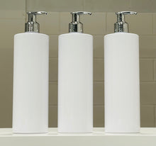 Load image into Gallery viewer, OFFER 500ML PET Shampoo Bottle White Bottle (choice of pump colour)
