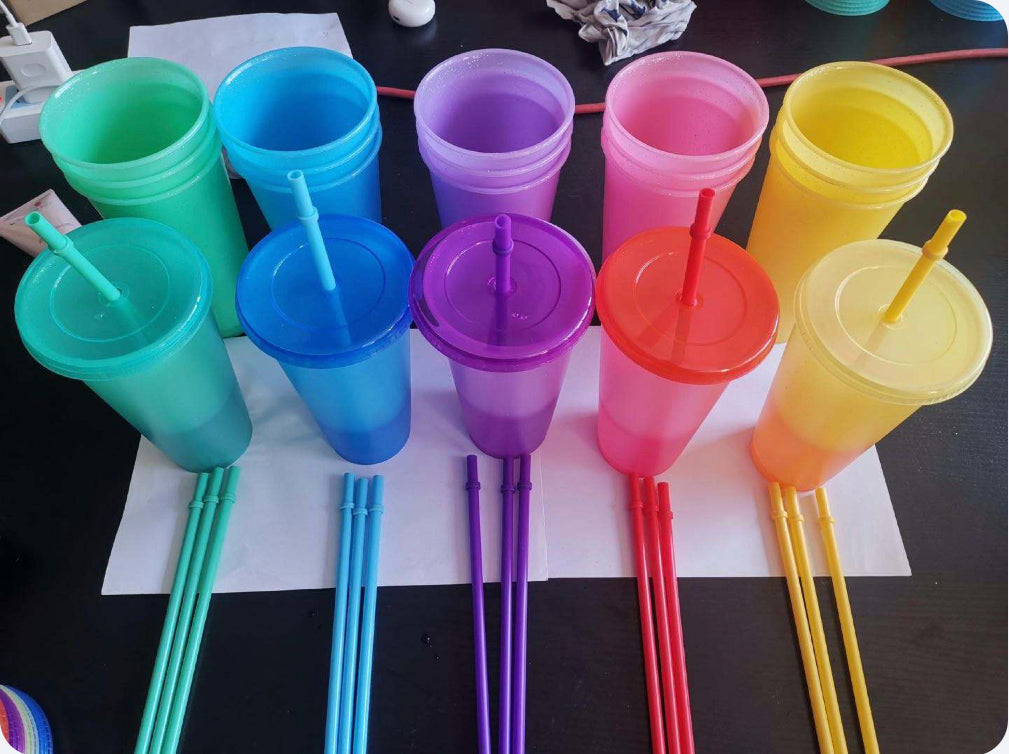 Changing Cold Glitter Colour Changing Cups