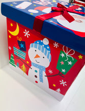 Load image into Gallery viewer, Large Square Flat Packed Christmas Eve Gift Box
