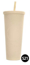 Load image into Gallery viewer, Studded Double walled 24oz tumbler In-Stock
