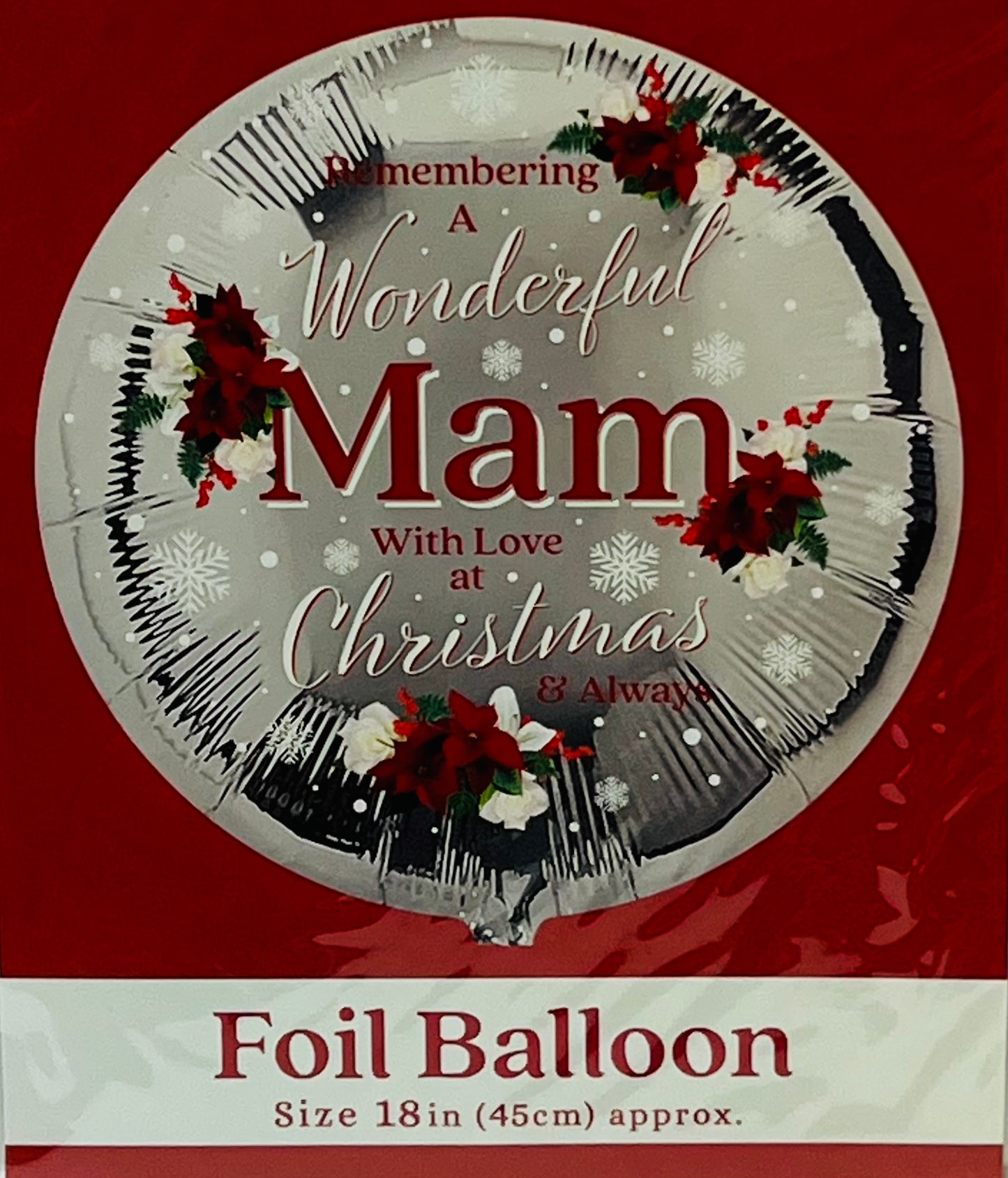 Christmas Remembrance 18inch Foil Balloon