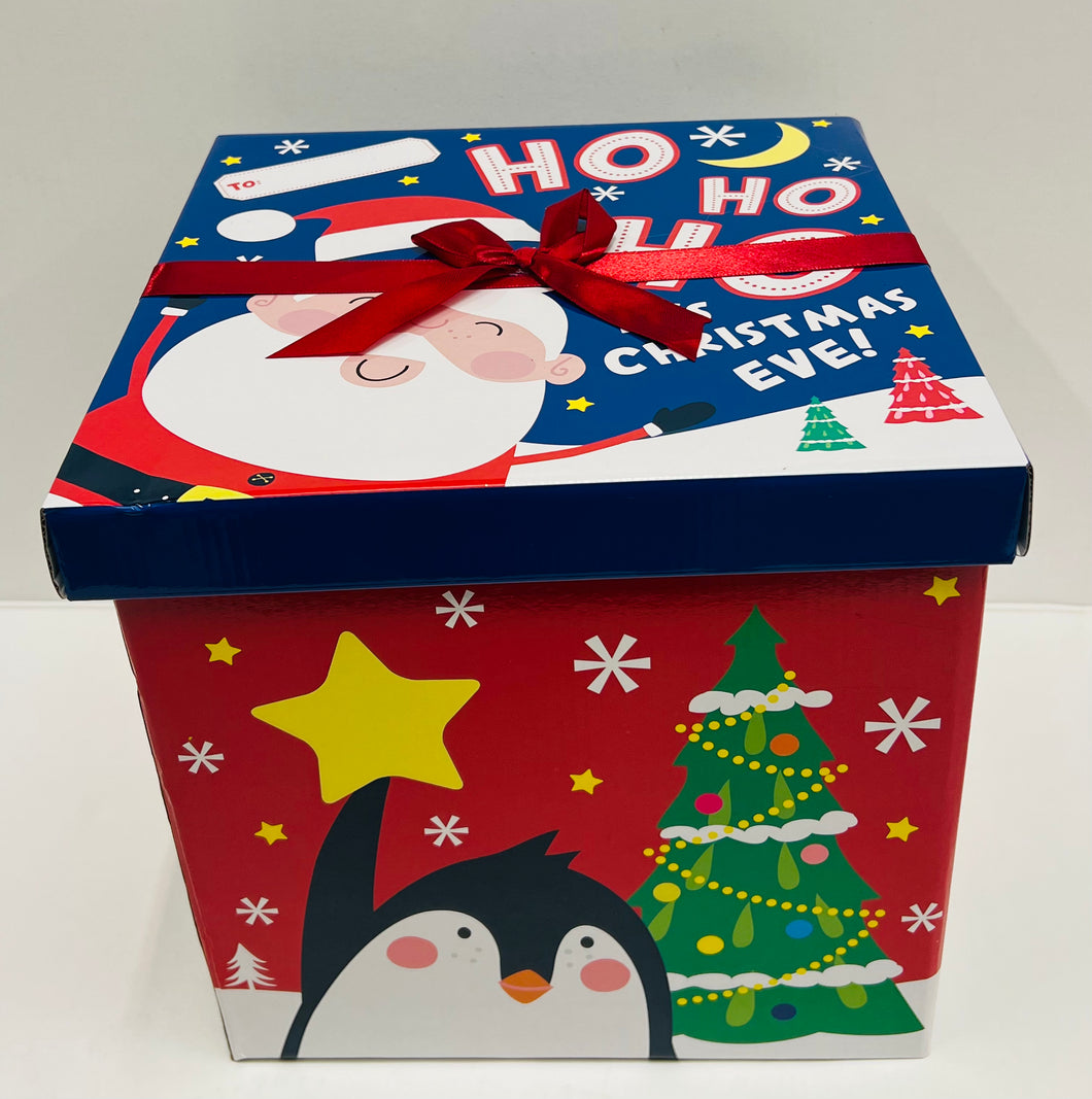 Large Square Flat Packed Christmas Eve Gift Box
