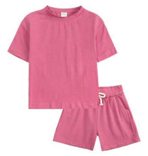 Load image into Gallery viewer, New Short Sets Dark Pink
