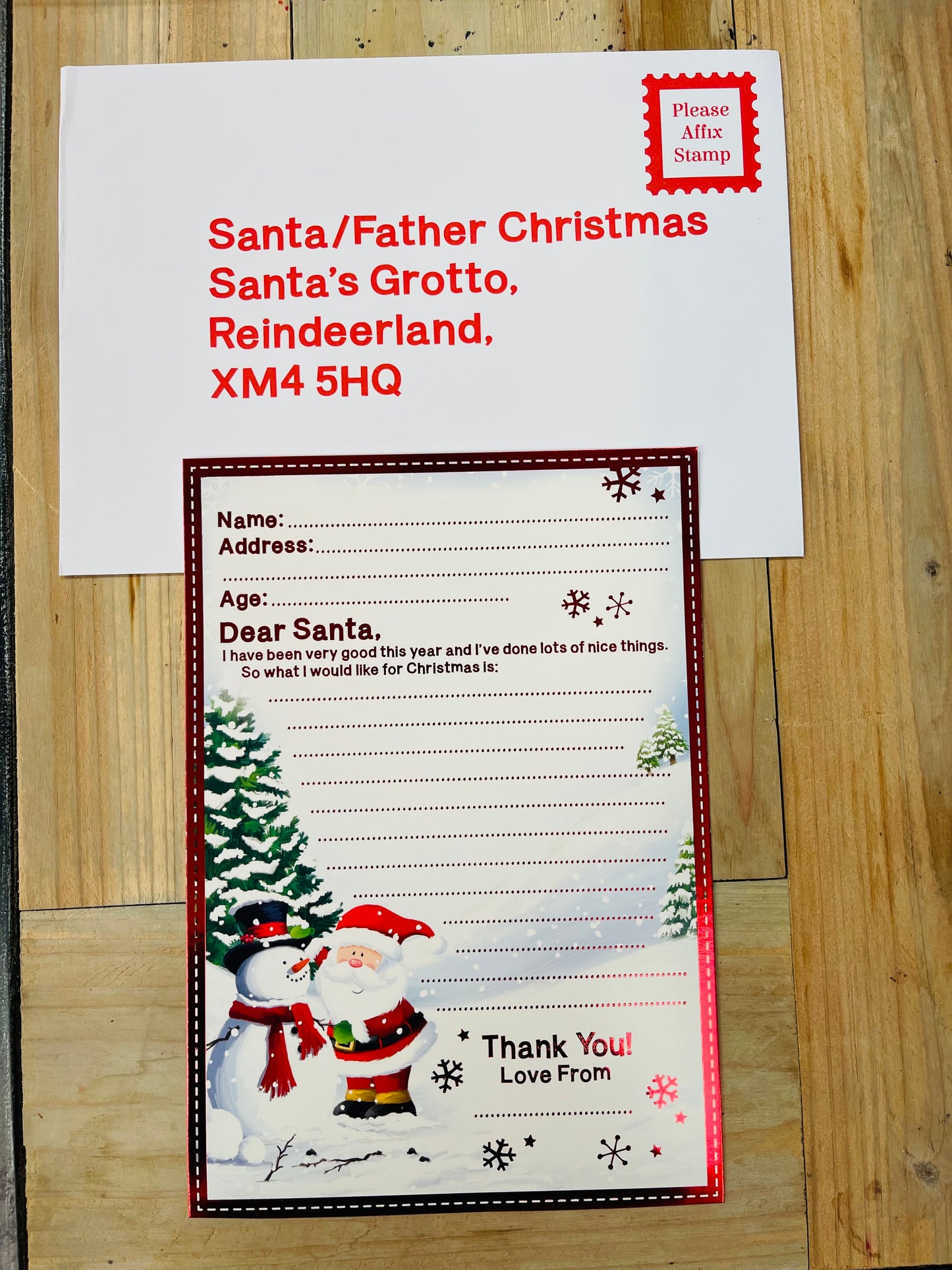 Letter to Santa.
