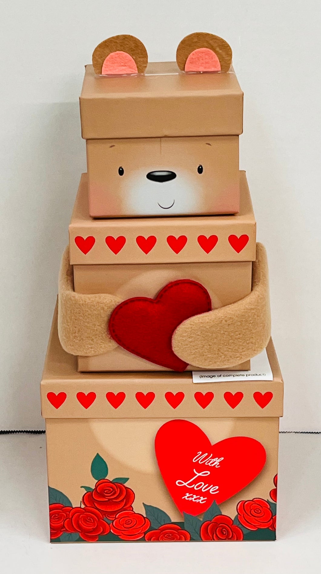 Plush Valentines Stacking boxes