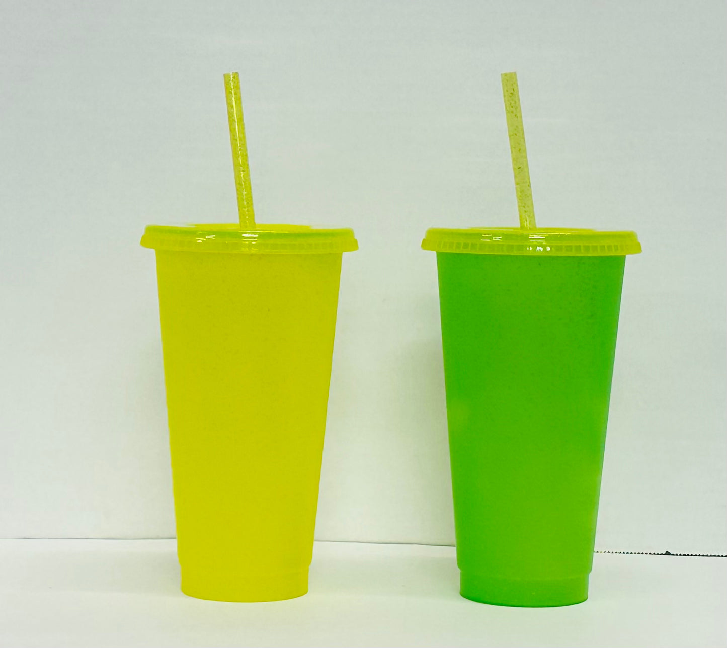 Glitter Colour Changing 24oz Single Walled Cold Cups