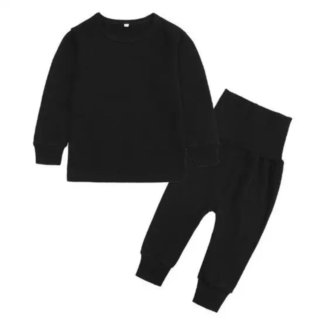 Kids Lounge Sets Black IN STOCK