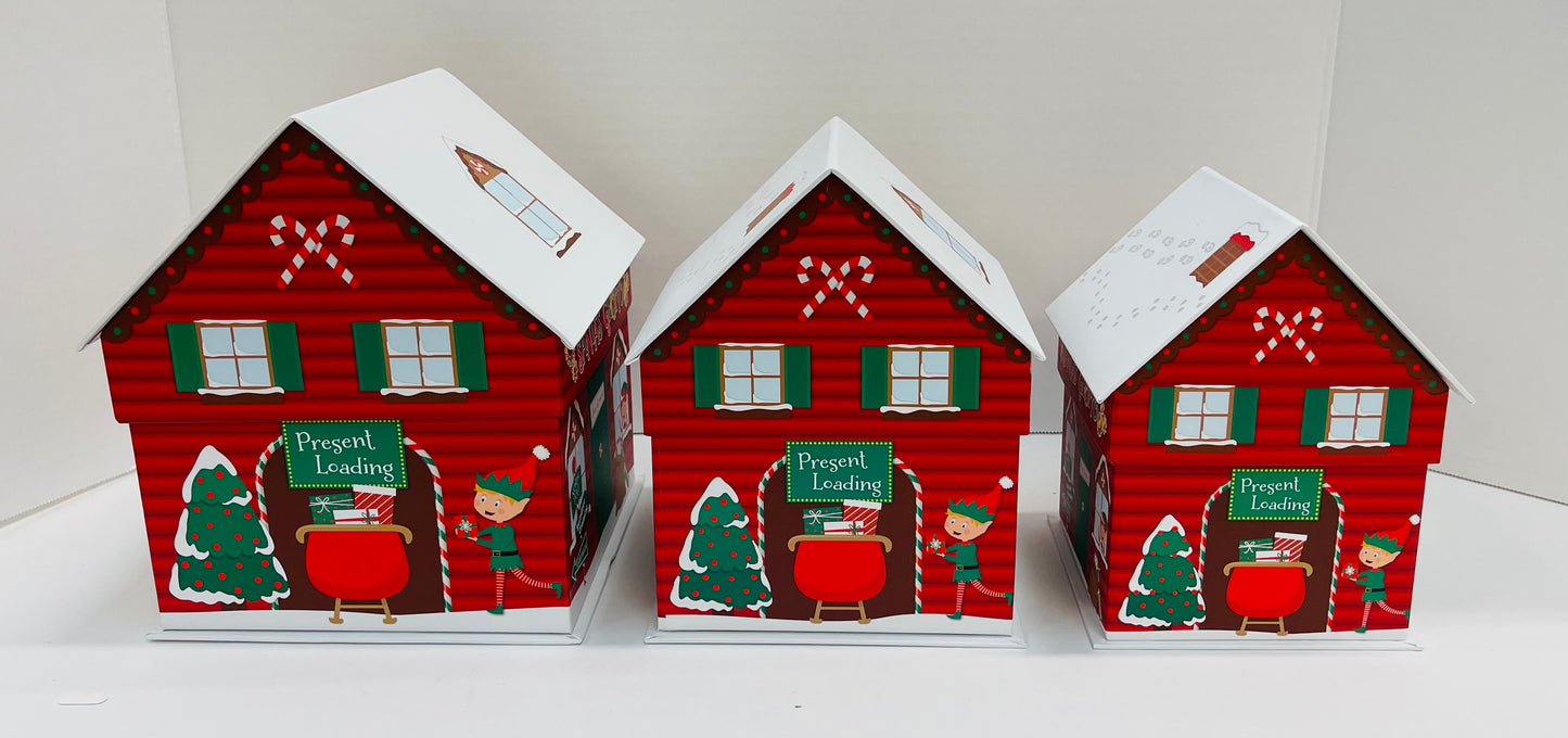 Set of 3 House boxes.