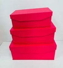Load image into Gallery viewer, Set of 3 PINK Magnetic Gift Box
