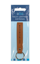 Load image into Gallery viewer, Father&#39;s Day Faux Leather Keyring PDQ
