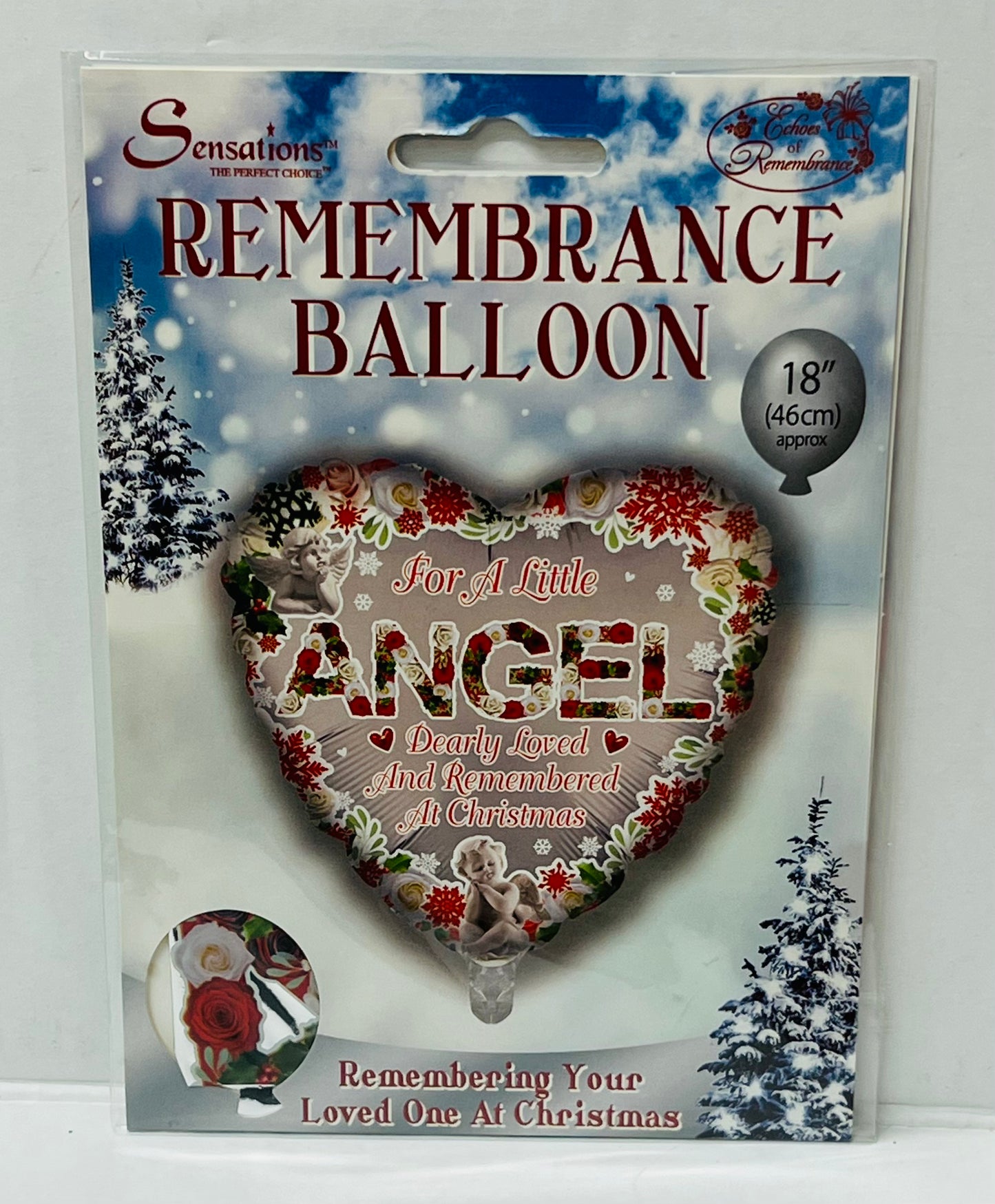 Christmas Remembrance 18inch Foil Balloon