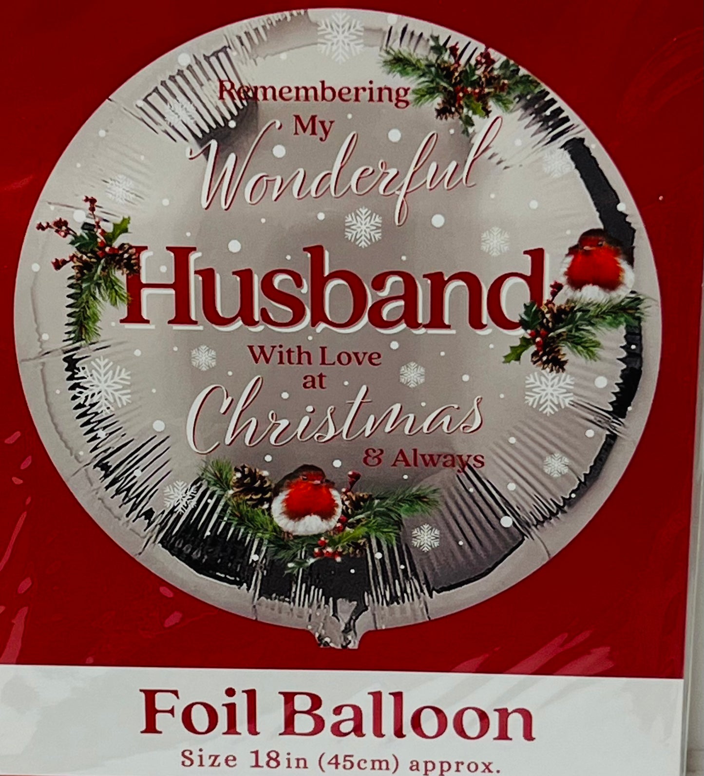 Christmas Remembrance 18inch Foil Balloon