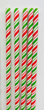 Load image into Gallery viewer, Christmas Pattern Reusable Straws
