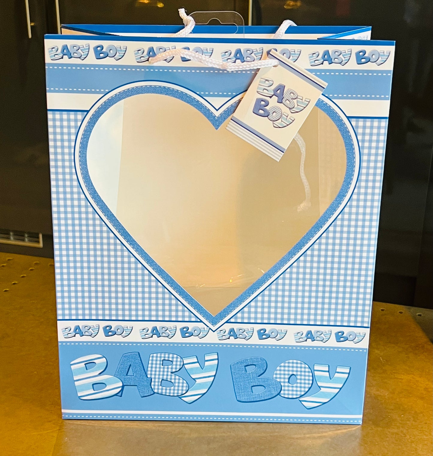 Gift Bags with Clear Heart Window