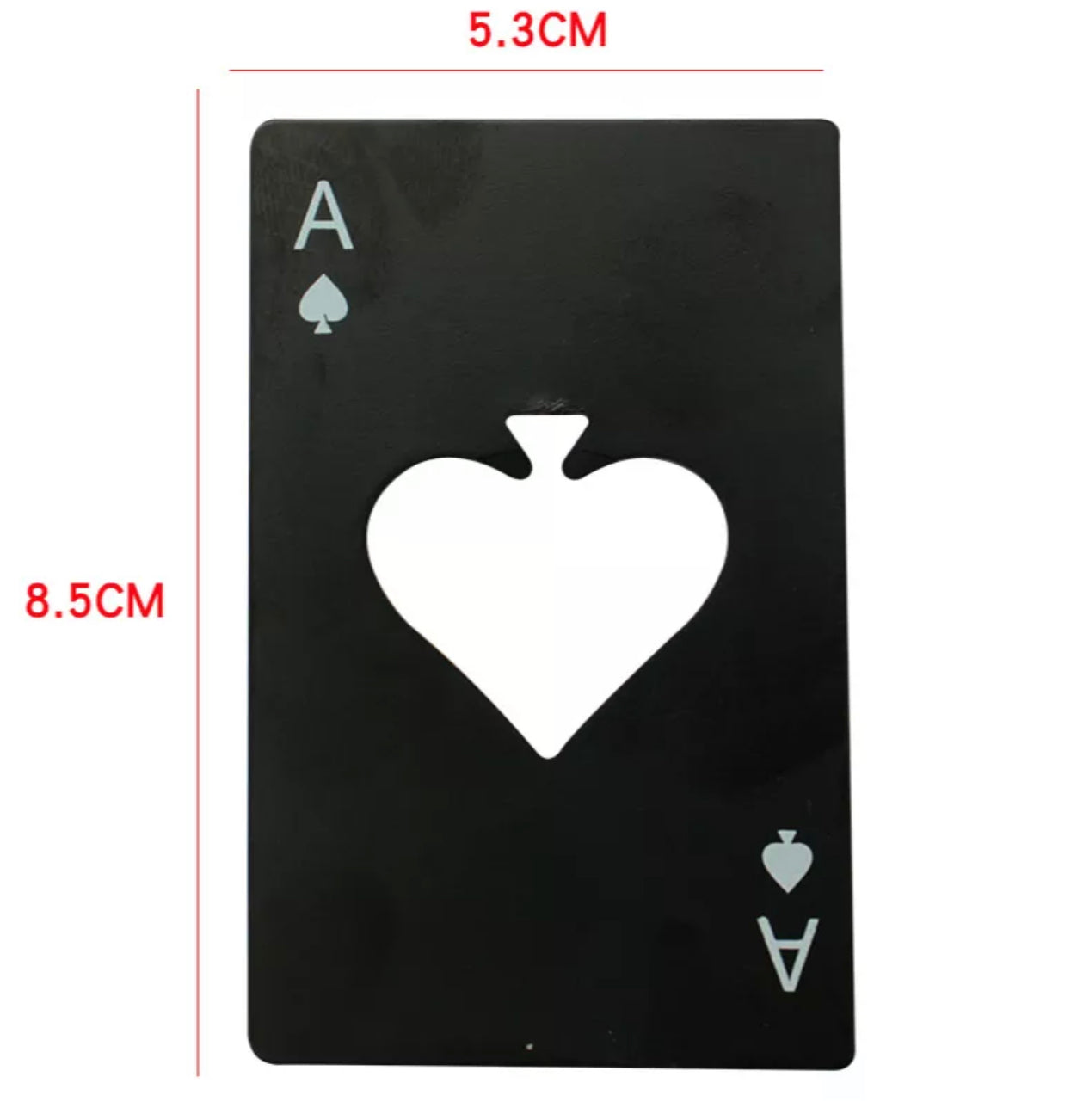 Ace Of Spades Card Bottle Opener