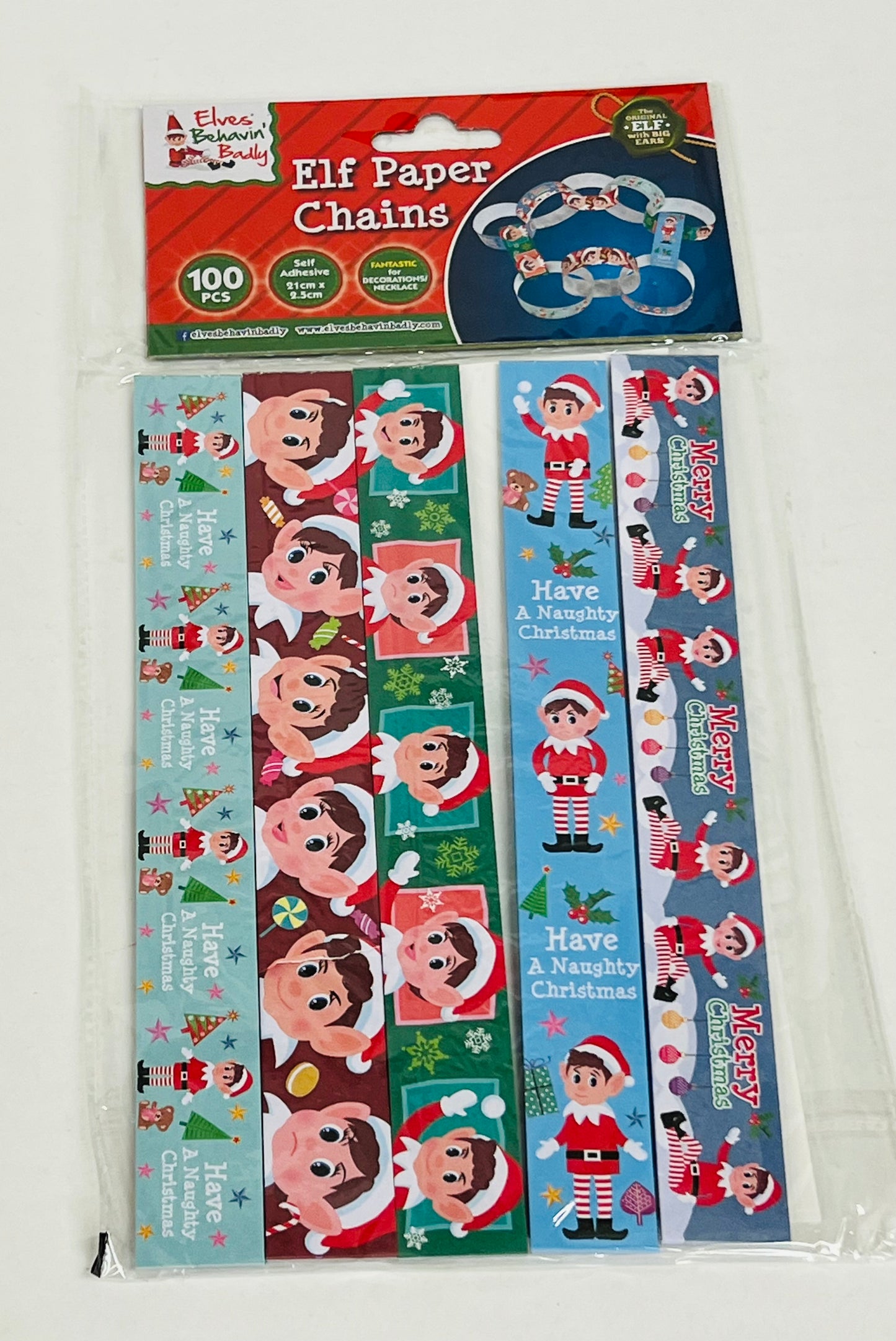 Naughty Elf Paper Chain set